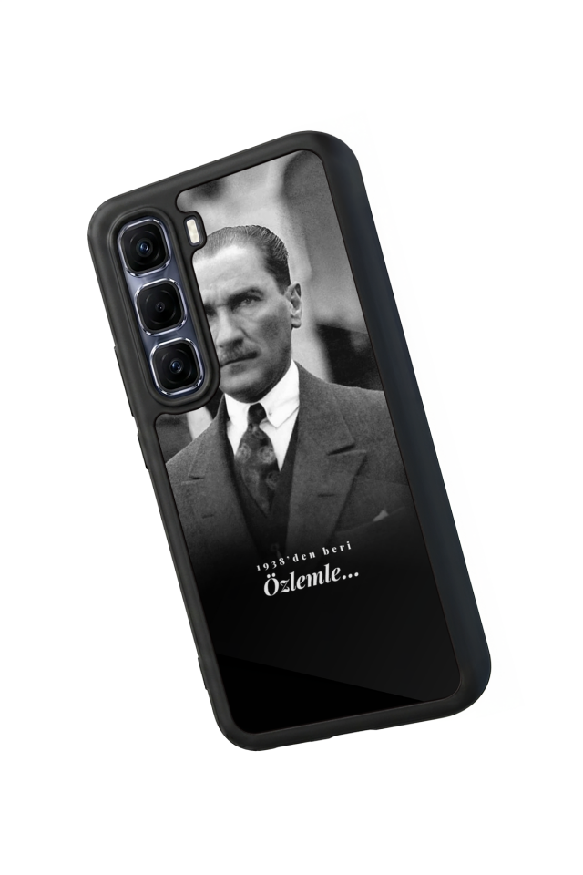 Infinix Hot 60 Pro Plus Uyumlu Mustafa Kemal Ataturk Tasarımlı Glossy Premium Kılıf