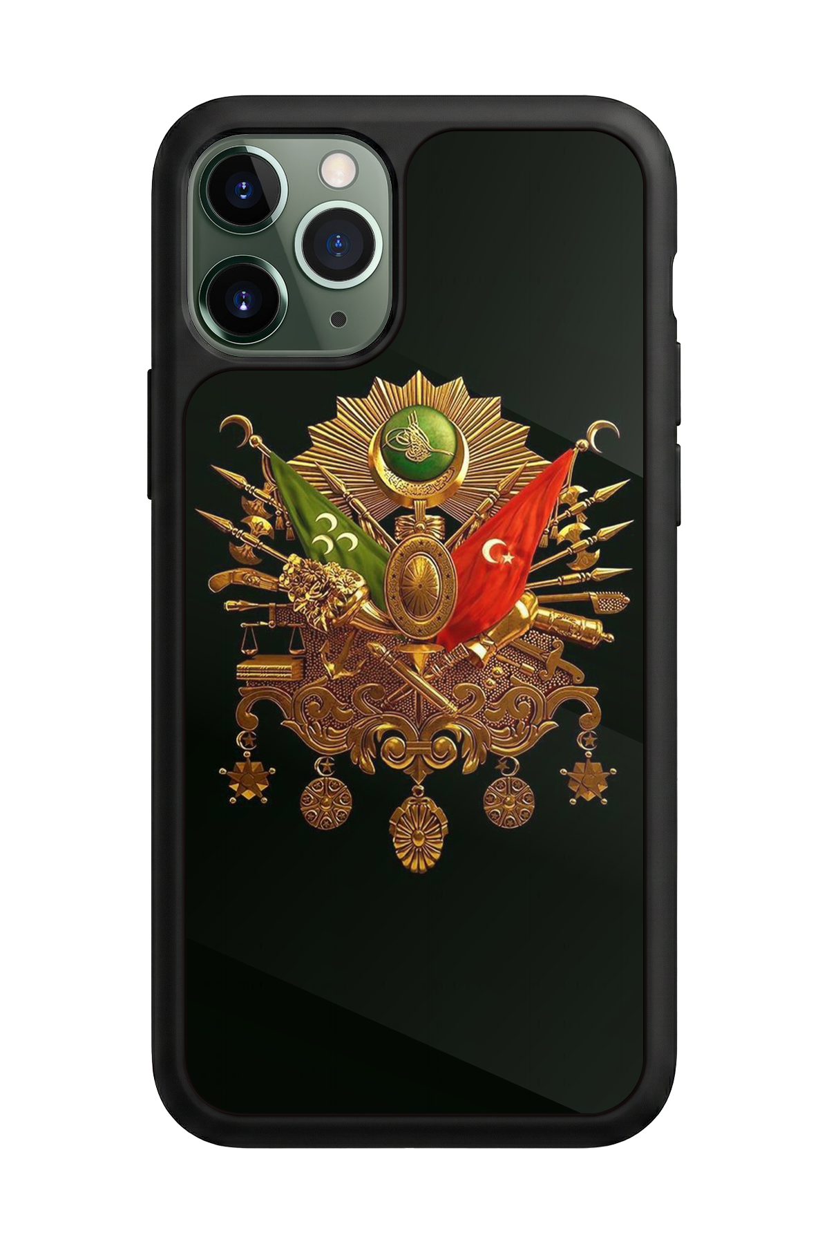 iPhone 11 Pro Uyumlu Osmanli Tugrasi Tasarımlı Glossy Premium Kılıf