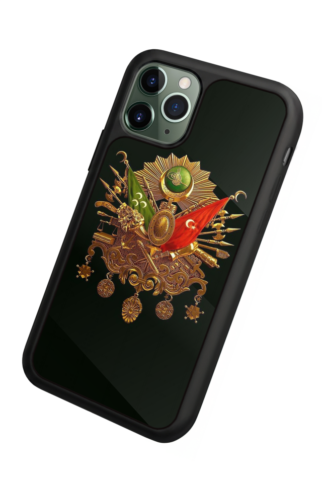 iPhone 11 Pro Uyumlu Osmanli Tugrasi Tasarımlı Glossy Premium Kılıf