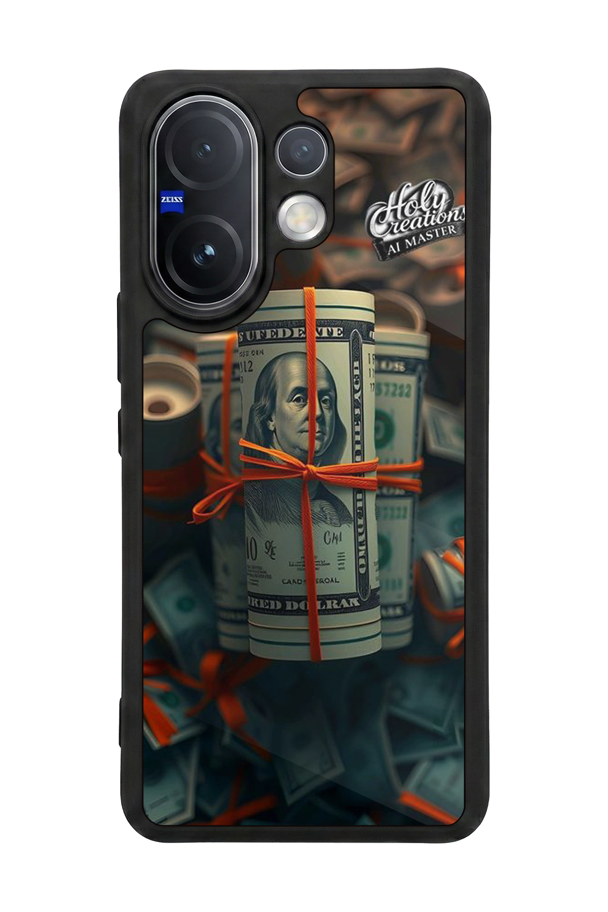 Vivo V60 Uyumlu Para Tasarımlı Glossy Premium Kılıf