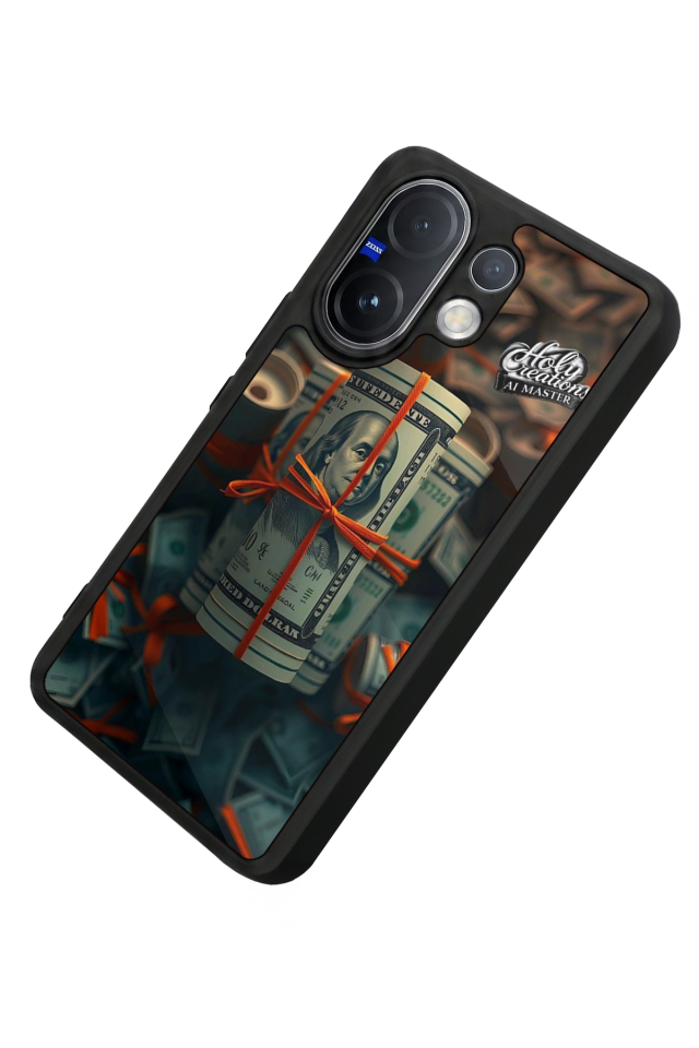 Vivo V60 Uyumlu Para Tasarımlı Glossy Premium Kılıf