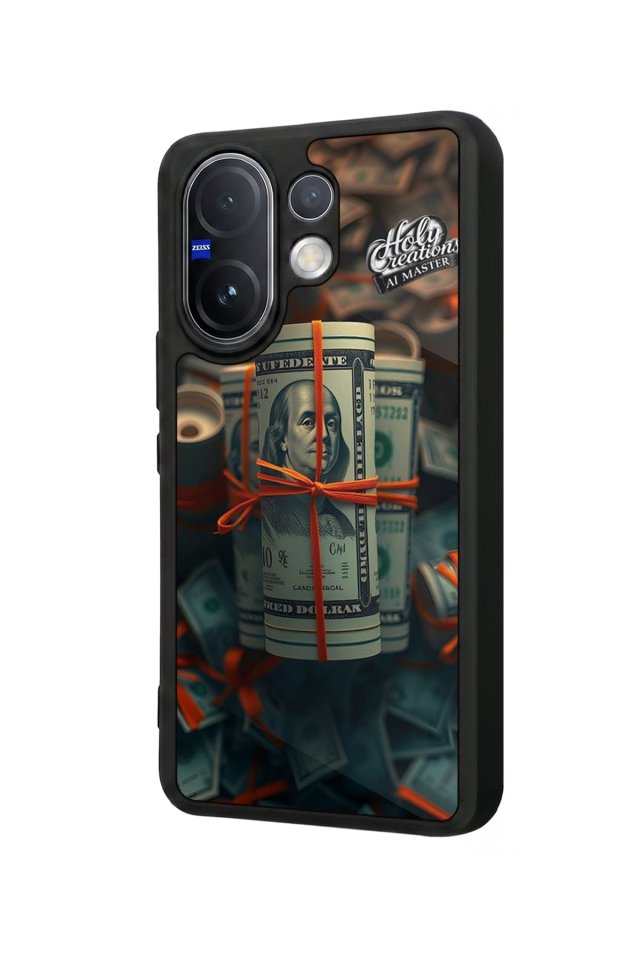Vivo V60 Uyumlu Para Tasarımlı Glossy Premium Kılıf