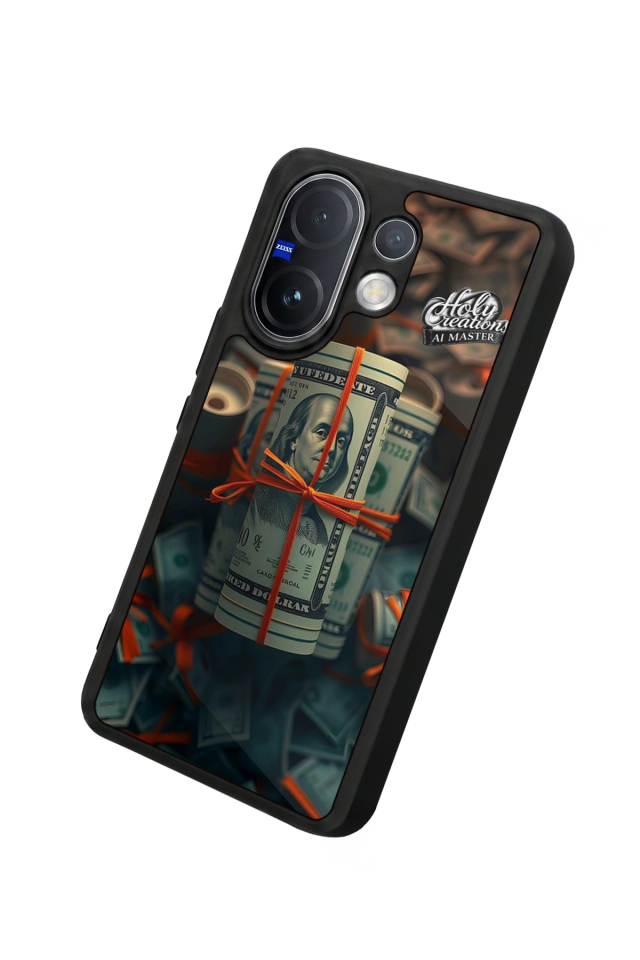 Vivo V60 Uyumlu Para Tasarımlı Glossy Premium Kılıf