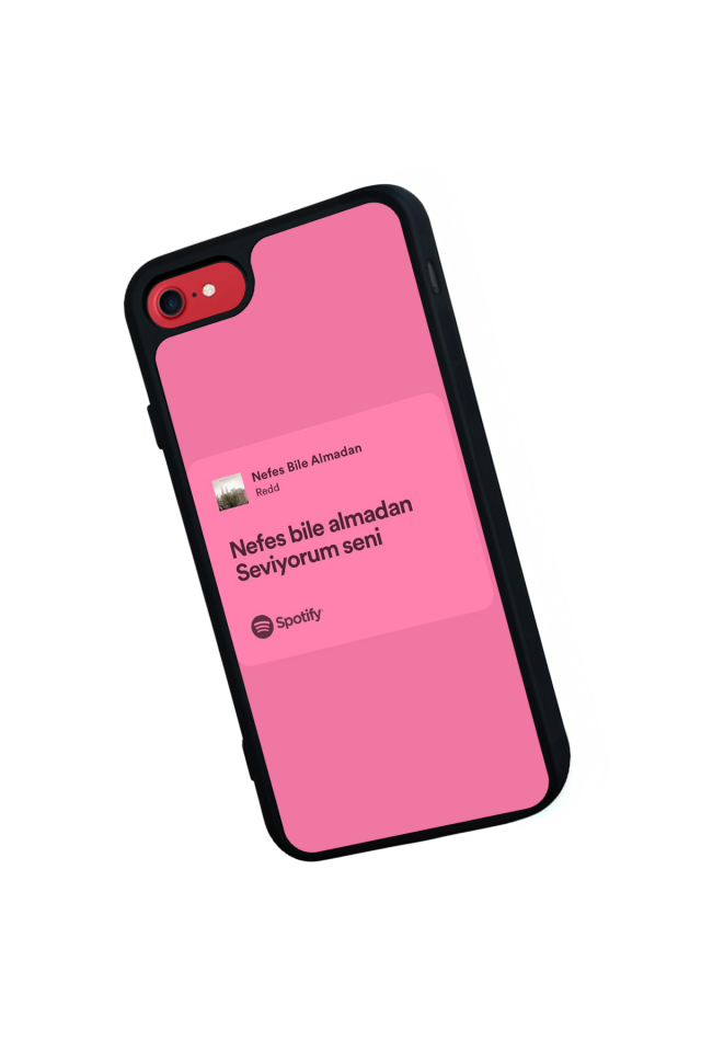 iPhone SE Uyumlu Sarki Sozleri Tasarımlı Glossy Premium Kılıf