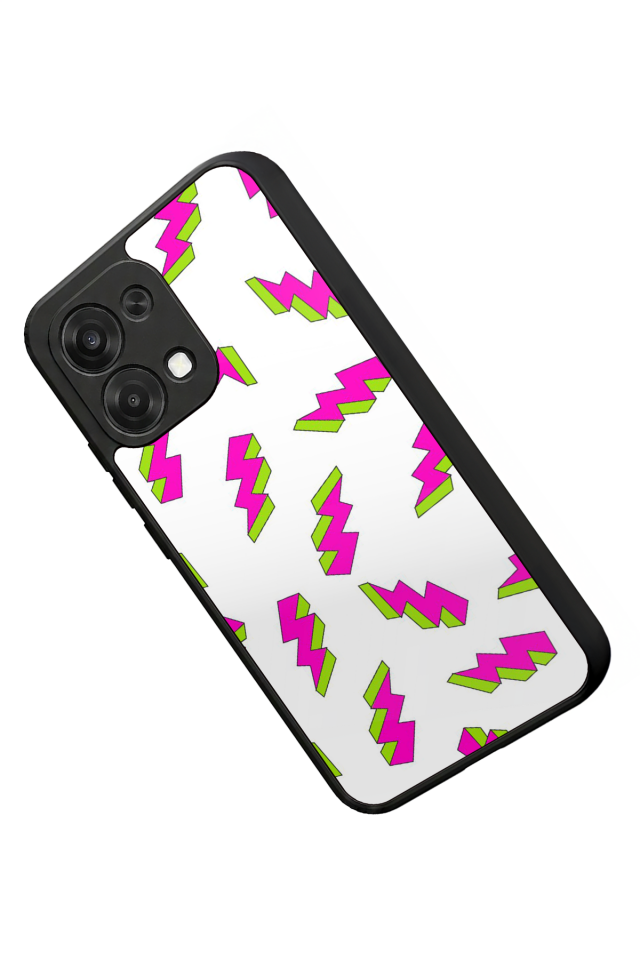 Oppo A6 Pro Uyumlu Simsek Tasarımlı Glossy Premium Kılıf