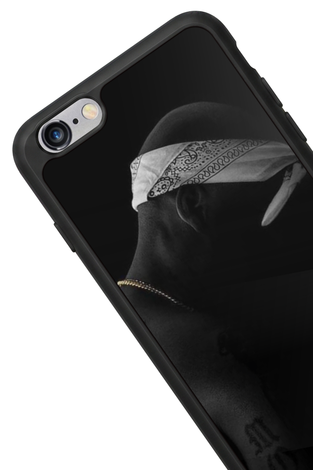 iPhone 6s Plus Uyumlu Tupac Tasarımlı Glossy Premium Kılıf