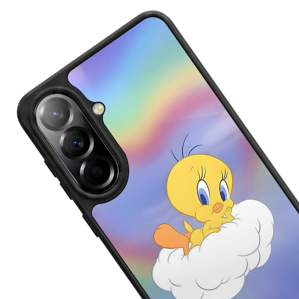 Samsung Galaxy A57 Uyumlu Tweety Tasarımlı Glossy Premium Kılıf