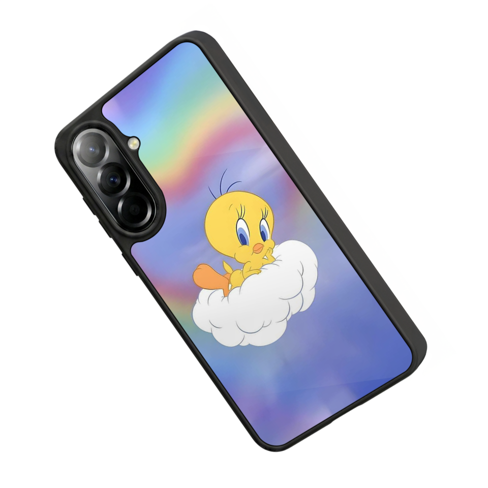 Samsung Galaxy A57 Uyumlu Tweety Tasarımlı Glossy Premium Kılıf