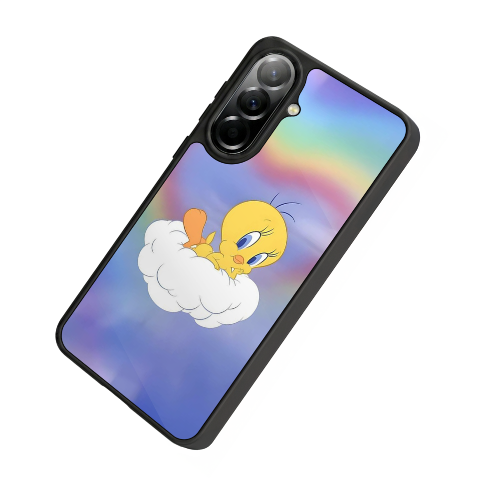 Samsung Galaxy A57 Uyumlu Tweety Tasarımlı Glossy Premium Kılıf