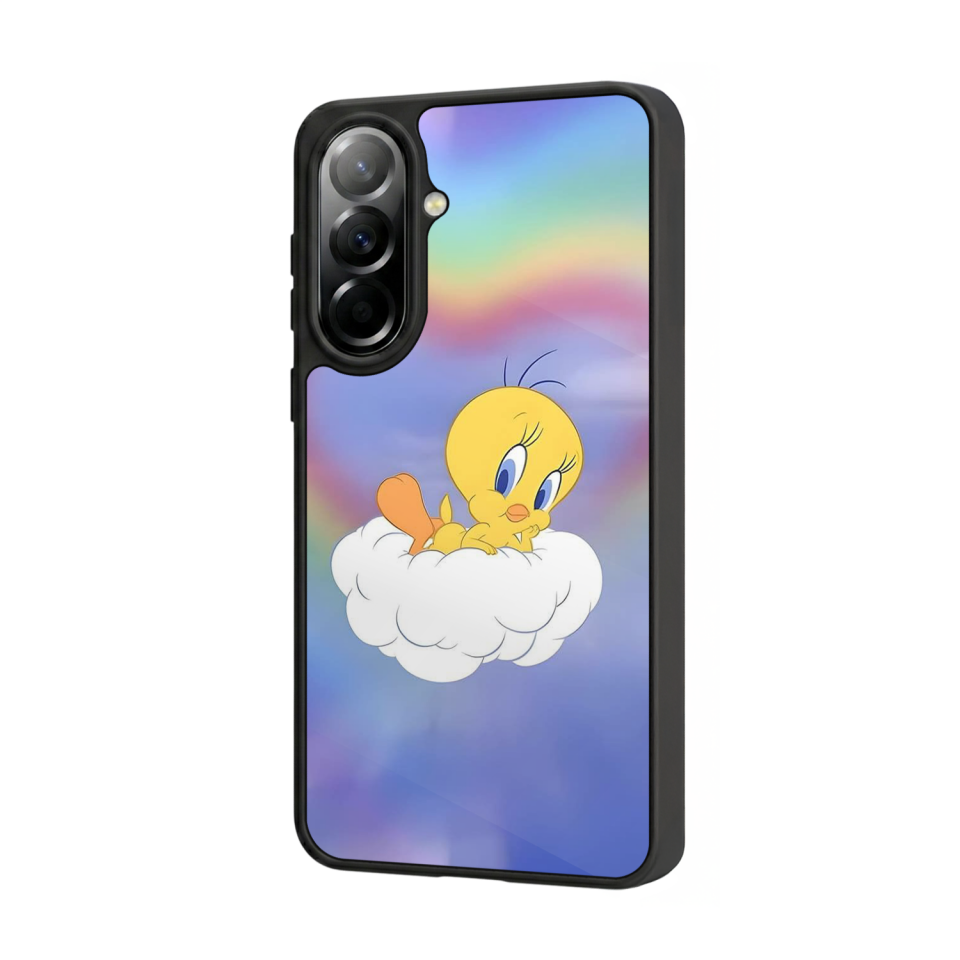 Samsung Galaxy A57 Uyumlu Tweety Tasarımlı Glossy Premium Kılıf