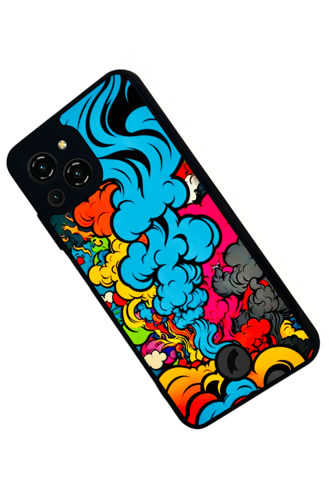 Reeder S23 Pro Max Uyumlu Abstract Tasarımlı Glossy Premium Kılıf