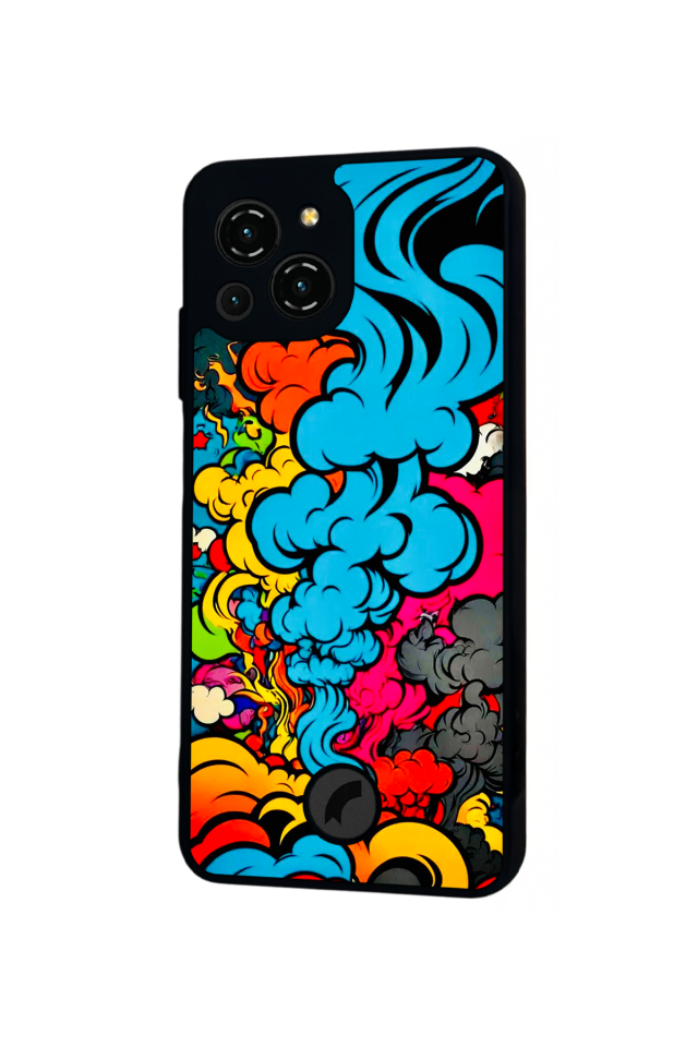 Reeder S23 Pro Max Uyumlu Abstract Tasarımlı Glossy Premium Kılıf