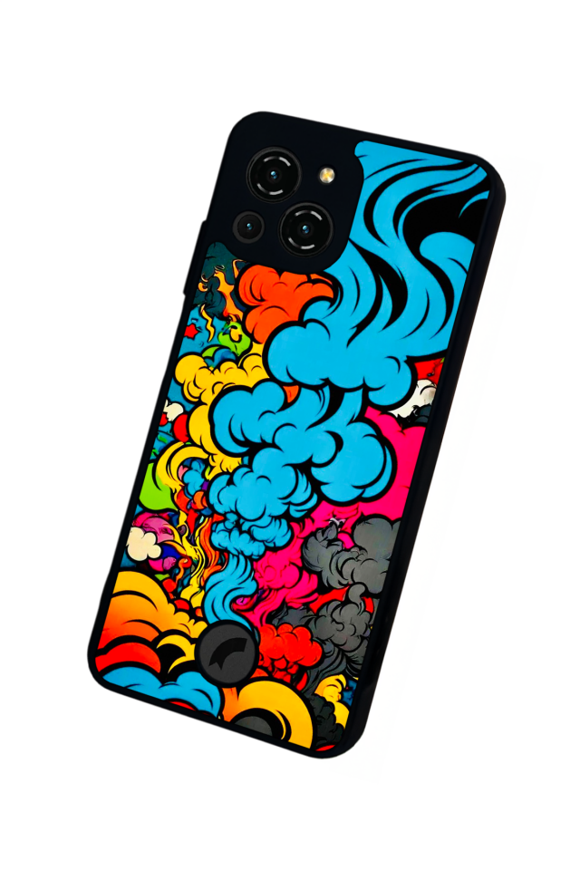 Reeder S23 Pro Max Uyumlu Abstract Tasarımlı Glossy Premium Kılıf