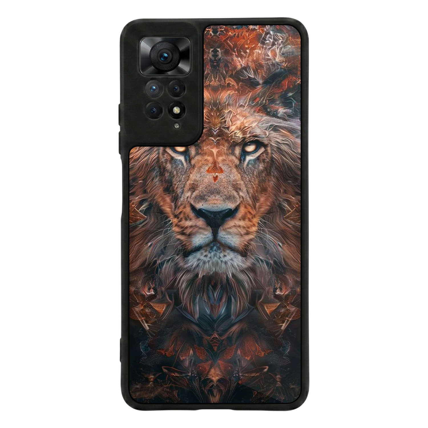 Xiaomi Redmi Note 11 Pro Uyumlu Aslan Tasarımlı Glossy Premium Kılıf