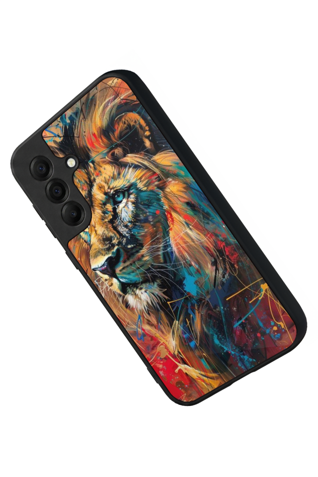 Samsung Galaxy A17 Uyumlu Aslan Tasarımlı Glossy Premium Kılıf