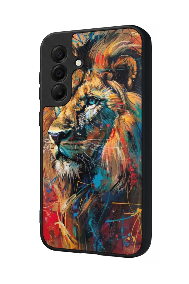 Samsung Galaxy A17 Uyumlu Aslan Tasarımlı Glossy Premium Kılıf