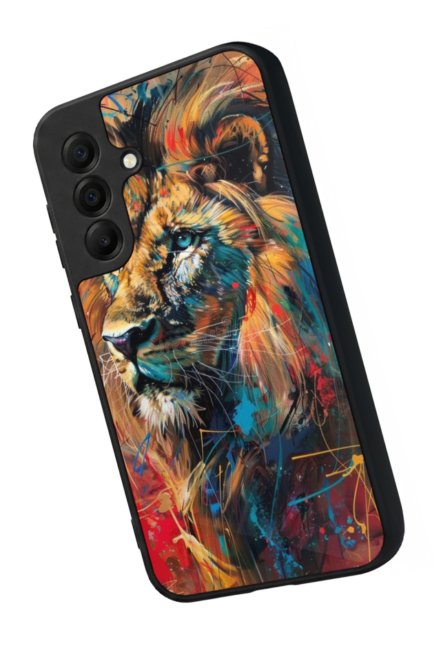 Samsung Galaxy A17 Uyumlu Aslan Tasarımlı Glossy Premium Kılıf