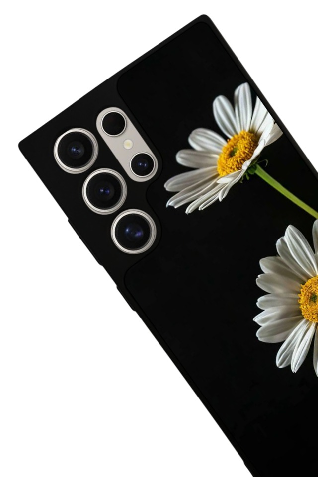 Samsung Galaxy S22 Ultra Uyumlu Cicek Tasarımlı Glossy Premium Kılıf