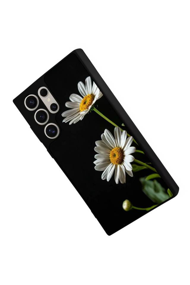 Samsung Galaxy S22 Ultra Uyumlu Cicek Tasarımlı Glossy Premium Kılıf