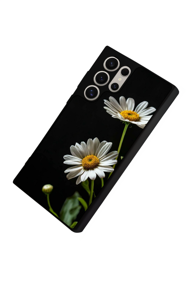 Samsung Galaxy S22 Ultra Uyumlu Cicek Tasarımlı Glossy Premium Kılıf