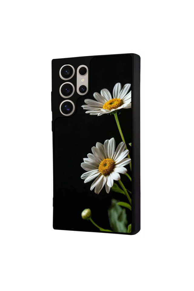 Samsung Galaxy S22 Ultra Uyumlu Cicek Tasarımlı Glossy Premium Kılıf