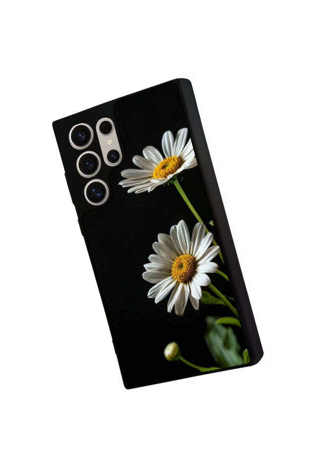 Samsung Galaxy S22 Ultra Uyumlu Cicek Tasarımlı Glossy Premium Kılıf