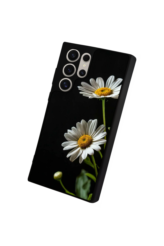 Samsung Galaxy S22 Ultra Uyumlu Cicek Tasarımlı Glossy Premium Kılıf