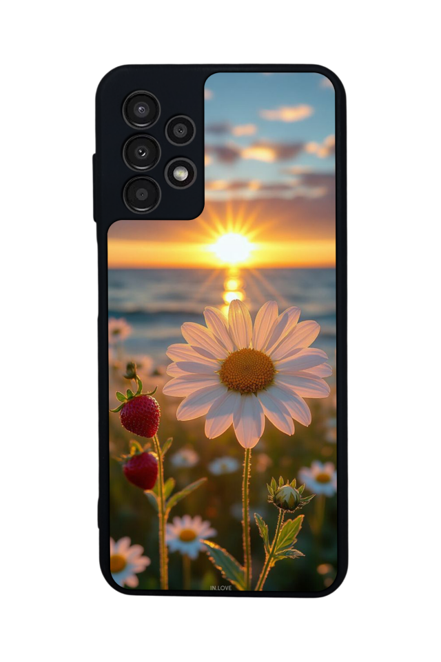 Samsung Galaxy A23 Uyumlu Cicek Tasarımlı Glossy Premium Kılıf