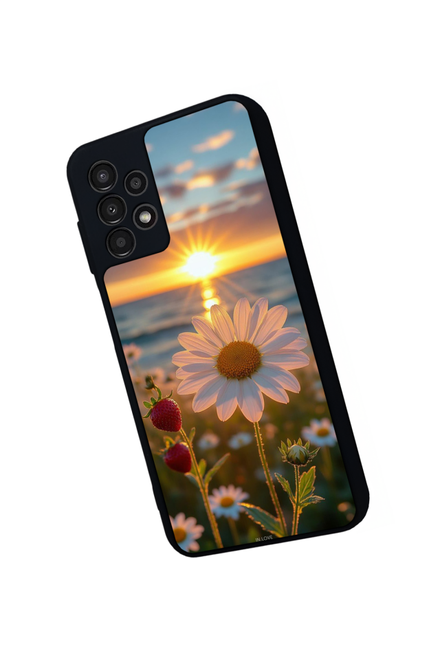 Samsung Galaxy A23 Uyumlu Cicek Tasarımlı Glossy Premium Kılıf