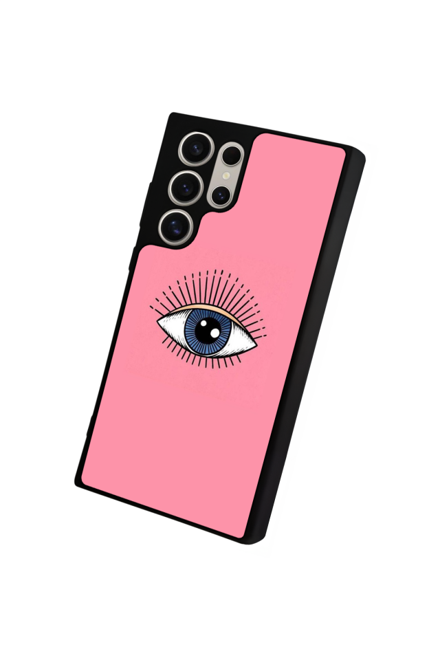 Samsung Galaxy S23 Ultra Uyumlu Göz Tasarımlı Glossy Premium Kılıf