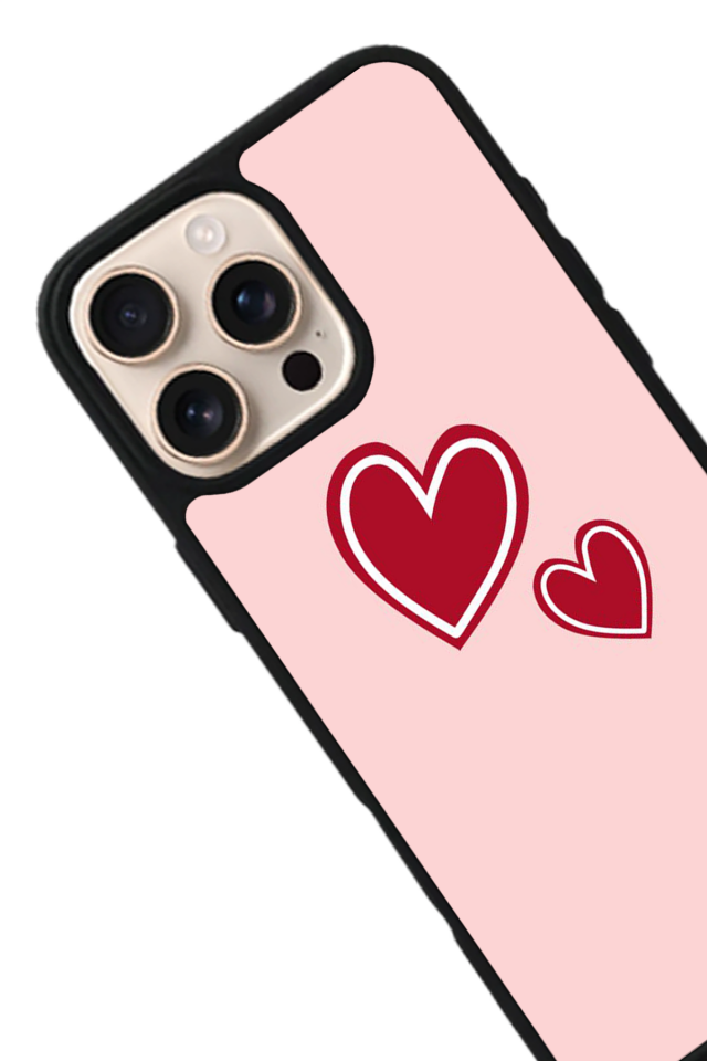iPhone 14 Pro Max Uyumlu Kalp Love Tasarımlı Glossy Premium Kılıf