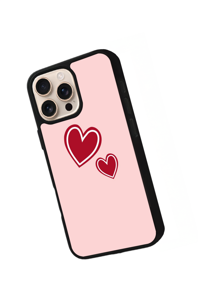 iPhone 14 Pro Max Uyumlu Kalp Love Tasarımlı Glossy Premium Kılıf