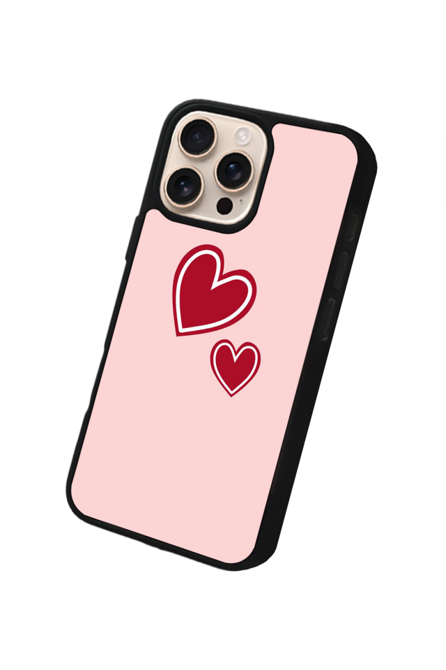 iPhone 14 Pro Max Uyumlu Kalp Love Tasarımlı Glossy Premium Kılıf