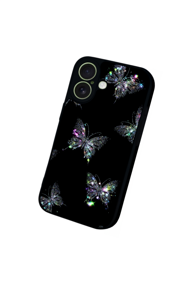 iPhone 17 Uyumlu Kelebek Tasarımlı Glossy Premium Kılıf