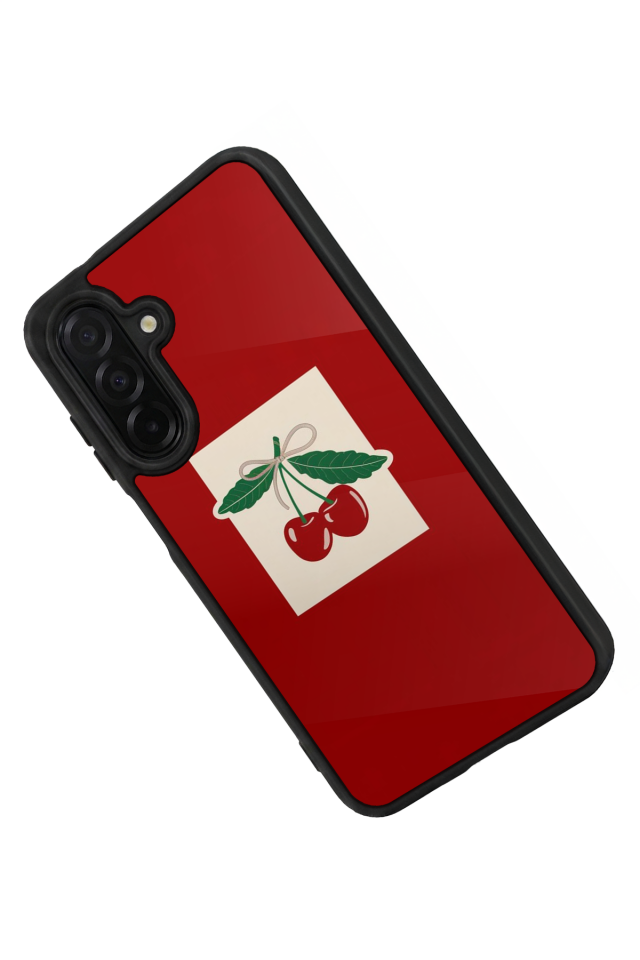 Samsung Galaxy A26 Uyumlu Kiraz Tasarımlı Glossy Premium Kılıf