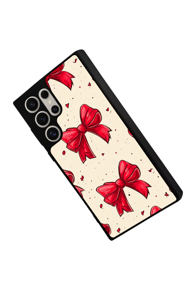 Samsung Galaxy S24 Ultra Uyumlu Kurdele Tasarımlı Glossy Premium Kılıf