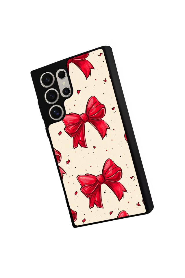 Samsung Galaxy S24 Ultra Uyumlu Kurdele Tasarımlı Glossy Premium Kılıf