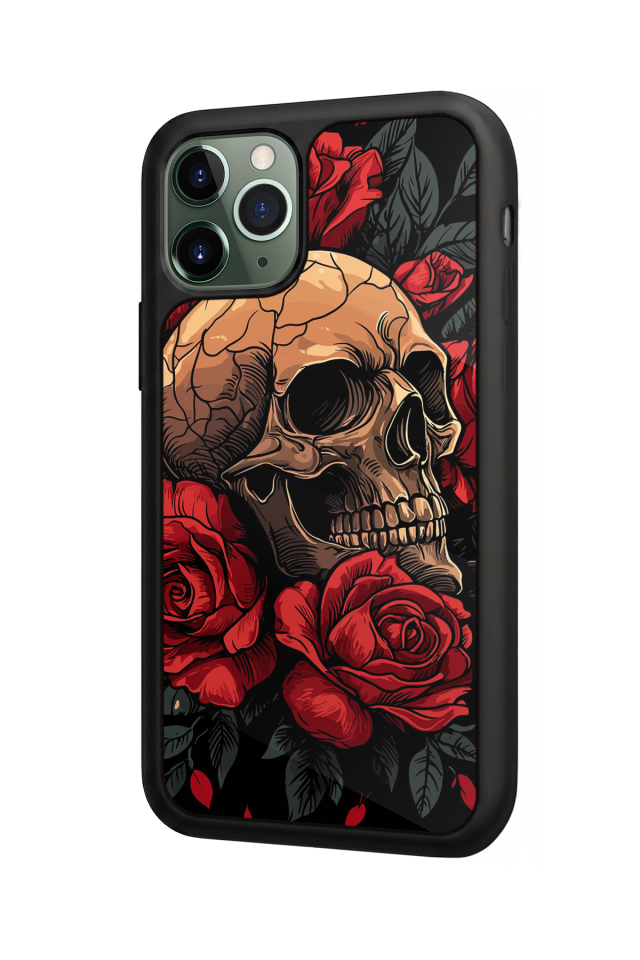 iPhone 11 Pro Uyumlu KuruKafa Tasarımlı Glossy Premium Kılıf