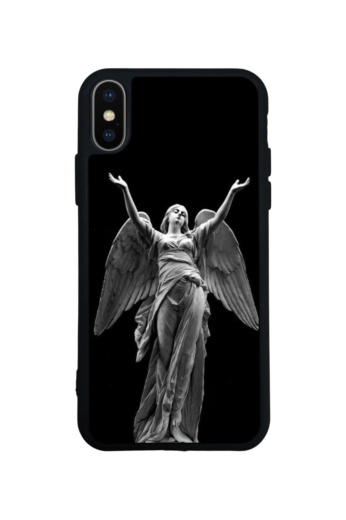 iPhone X/ XS Uyumlu Melek Tasarımlı Glossy Premium Kılıf