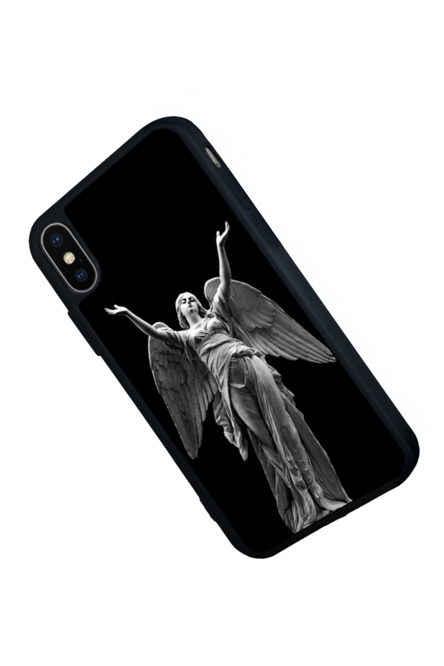 iPhone X/ XS Uyumlu Melek Tasarımlı Glossy Premium Kılıf