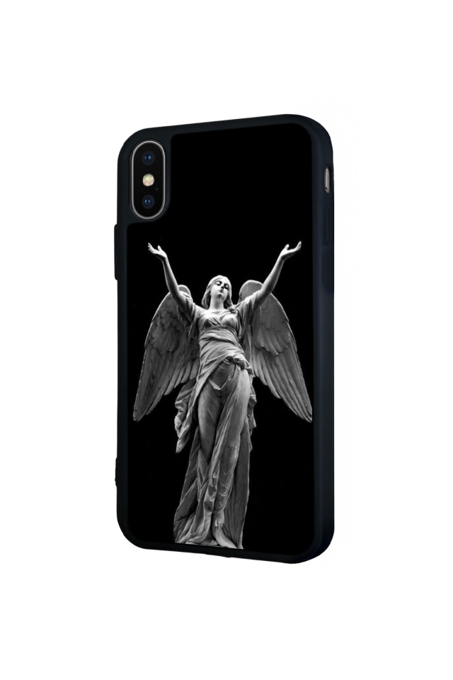 iPhone X/ XS Uyumlu Melek Tasarımlı Glossy Premium Kılıf