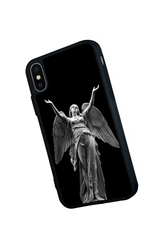 iPhone X/ XS Uyumlu Melek Tasarımlı Glossy Premium Kılıf