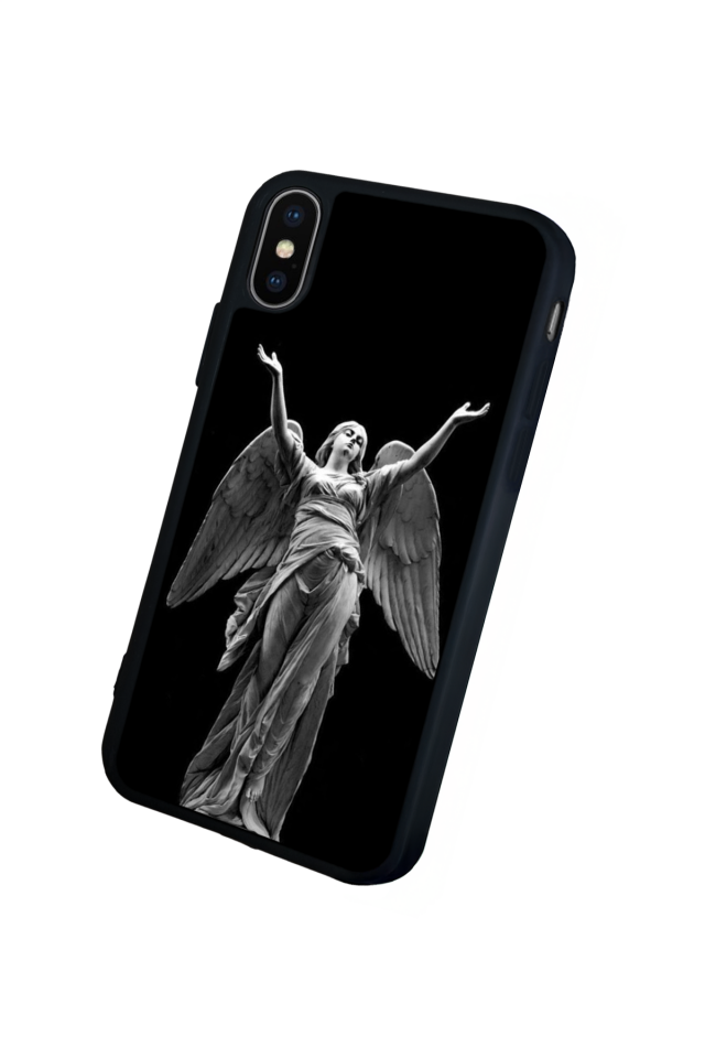 iPhone X/ XS Uyumlu Melek Tasarımlı Glossy Premium Kılıf