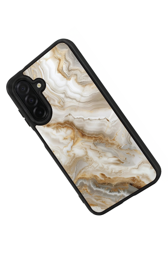 Samsung Galaxy A36 Uyumlu Mermer Marble Tasarımlı Glossy Premium Kılıf
