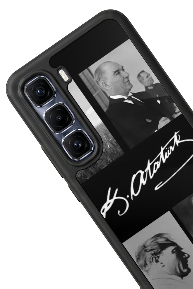 Infinix Hot 60 Pro Plus Uyumlu Mustafa Kemal Ataturk Tasarımlı Glossy Premium Kılıf