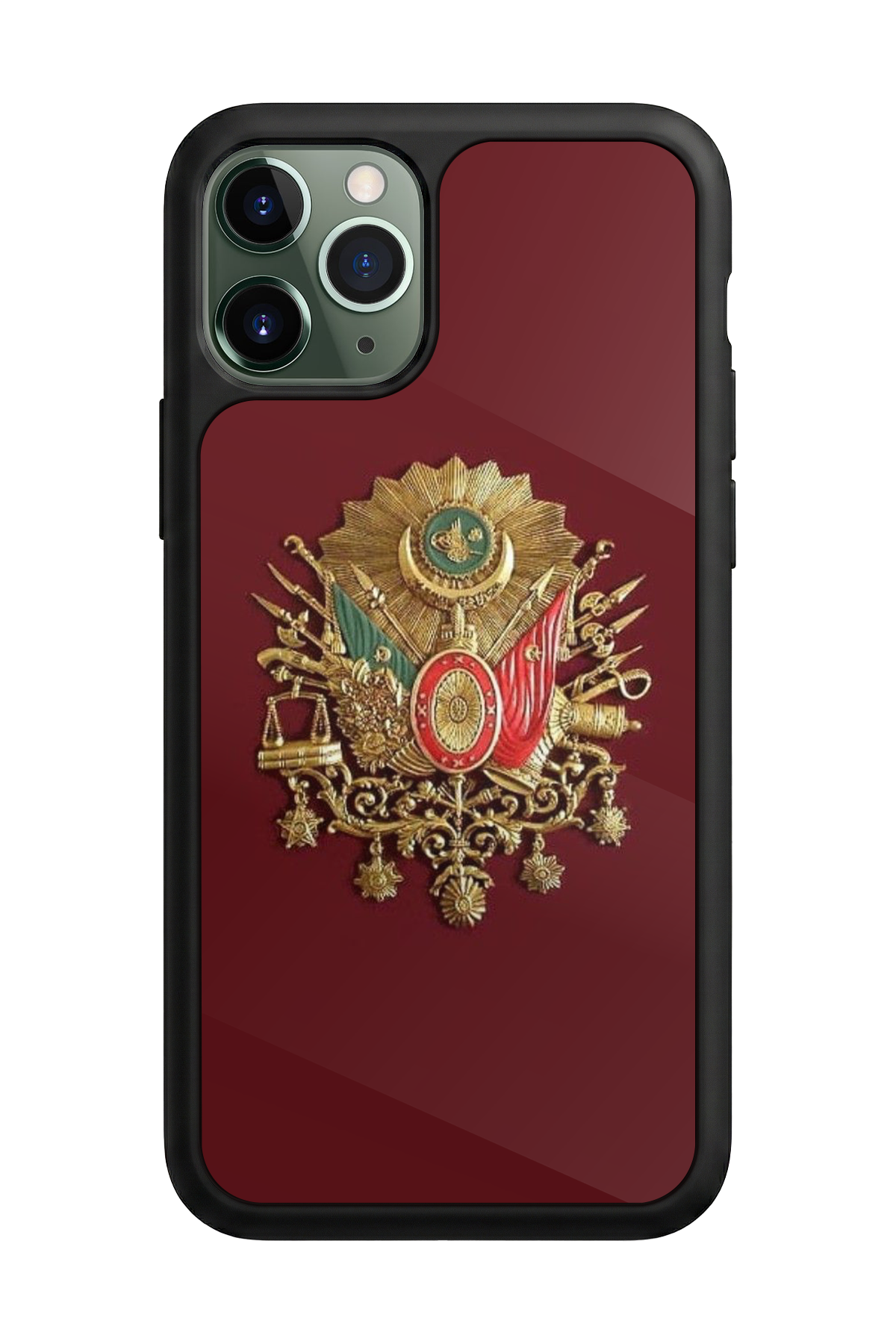 iPhone 11 Pro Uyumlu Osmanli Tugrasi Tasarımlı Glossy Premium Kılıf