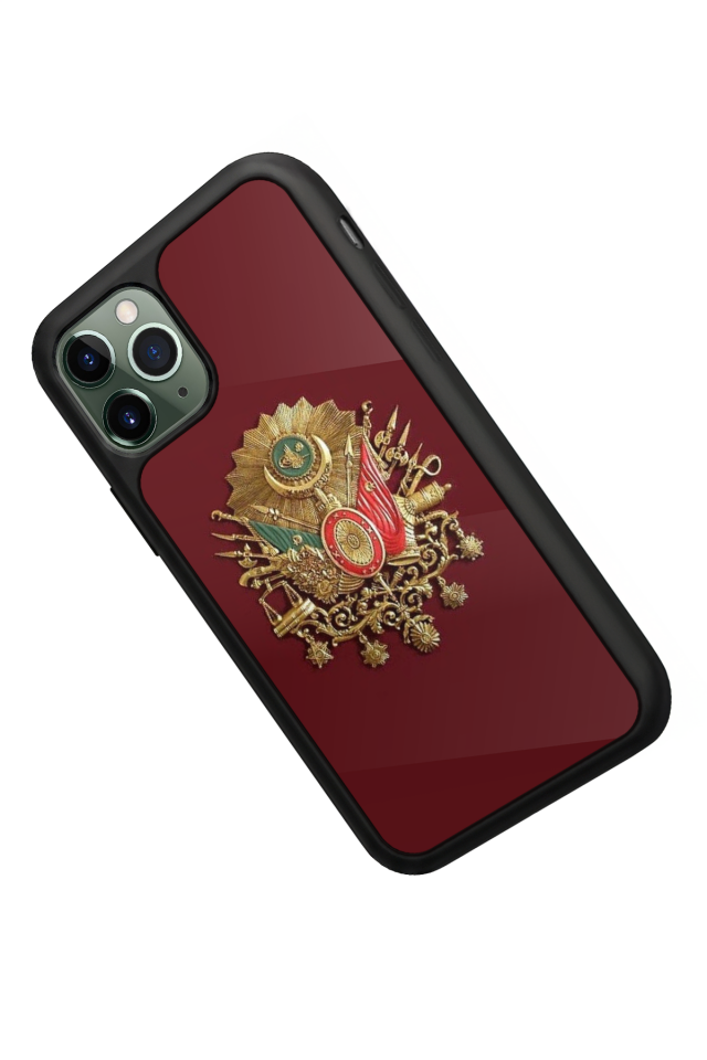 iPhone 11 Pro Uyumlu Osmanli Tugrasi Tasarımlı Glossy Premium Kılıf