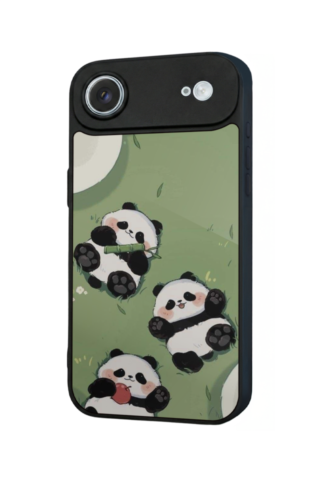iPhone 17 Air Uyumlu Panda Tasarımlı Glossy Premium Kılıf