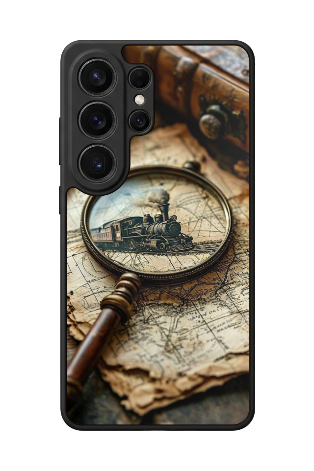 Samsung Galaxy S26 Ultra Uyumlu Pusula Tasarımlı Glossy Premium Kılıf