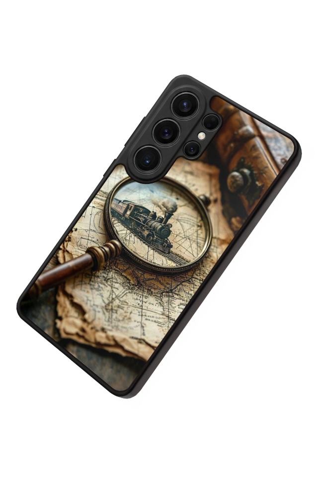 Samsung Galaxy S26 Ultra Uyumlu Pusula Tasarımlı Glossy Premium Kılıf